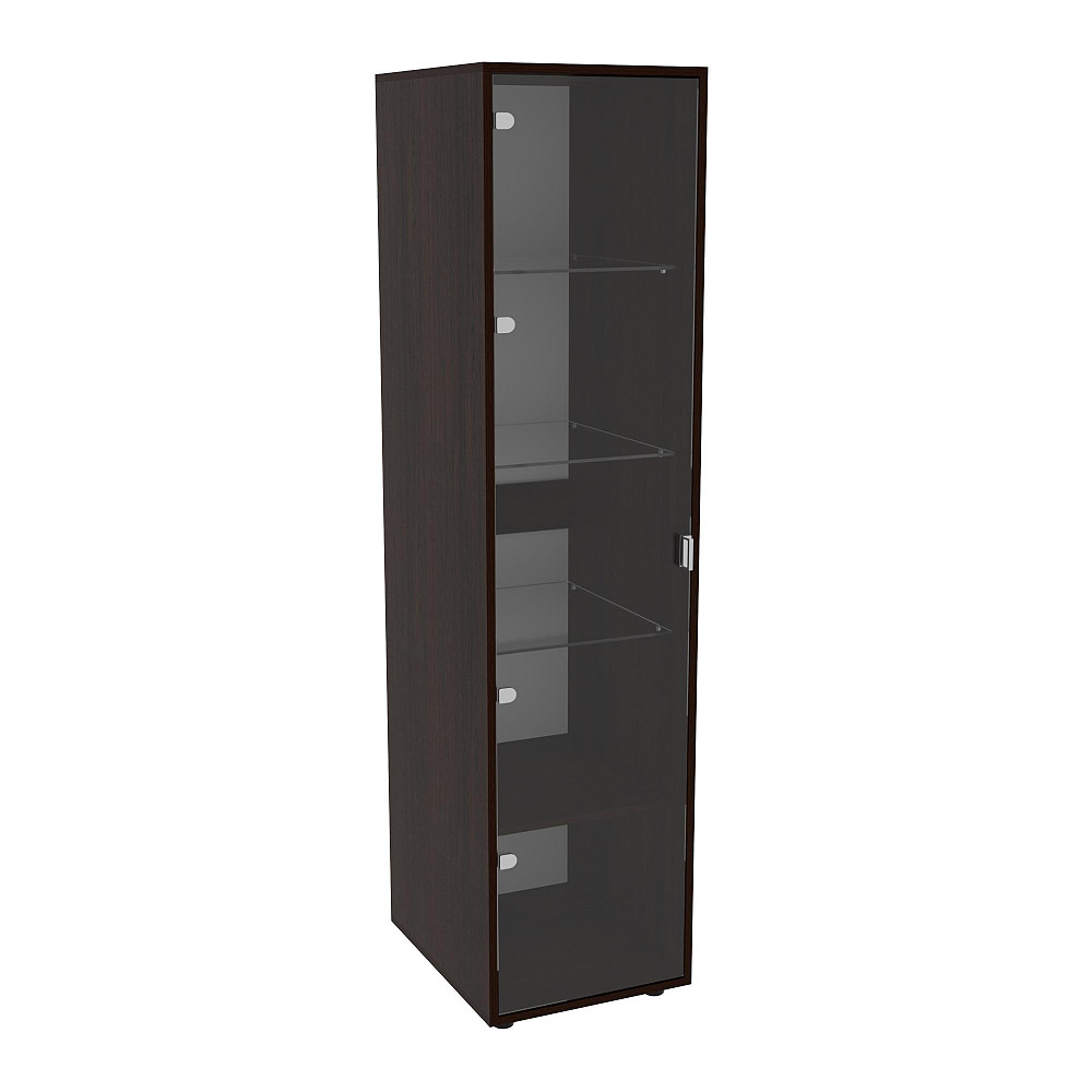 Пенал со стеклом Hugo H-4, Венге Магия, 420/520/1700 Львов - изображение 1