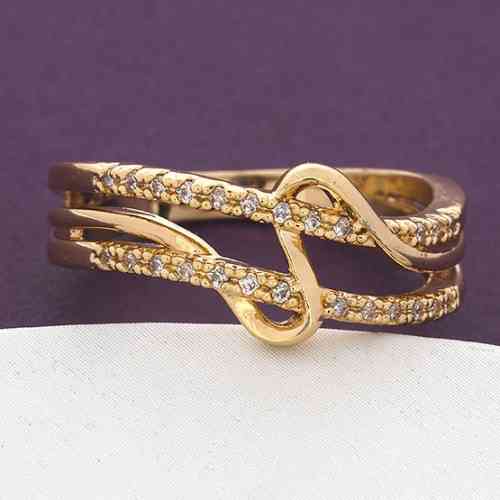 Кольцо 17 размер Xuping с камнями 18К Киев