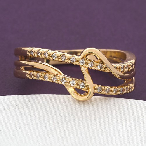 Кольцо 17 размер Xuping с камнями 18К Киев - изображение 1