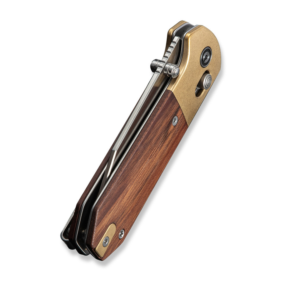 Нож складной карманный Civvi Yonder Clip Point (7.3 см) 14C28N / Wood and Brass натуральный Киев - изображение 6