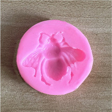 Молд силіконовий Бджола 38 мм рожевий Київ - фото 4