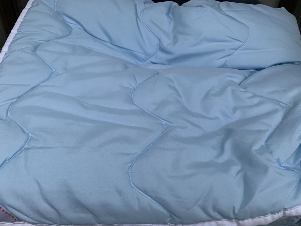 Ecotton Ковдра Ecotton Євро 200х210 см антиалергенна блакитна Optic Киев - изображение 1