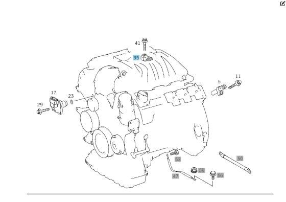 Mercedes-Benz  A0031538628 Датчик детонації для бензинових двигунів M112 V6 M113 V8 M275 V12 M285 Одеса