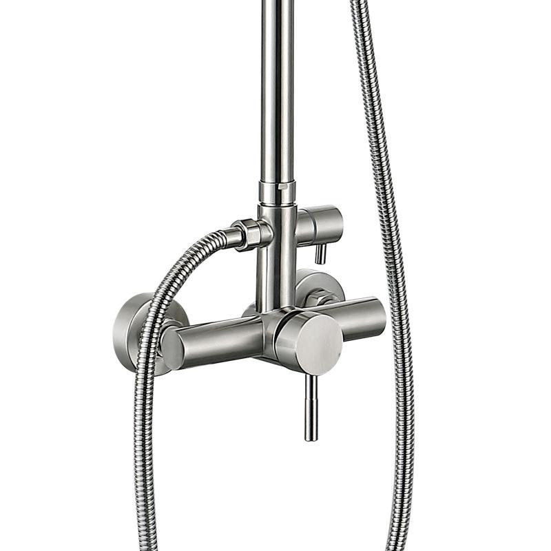 Душова система зовнішнього монтажу Lidz Aria 1020 на два споживача (k35) LDARI1020NKS46114 сатин Київ - фото 3