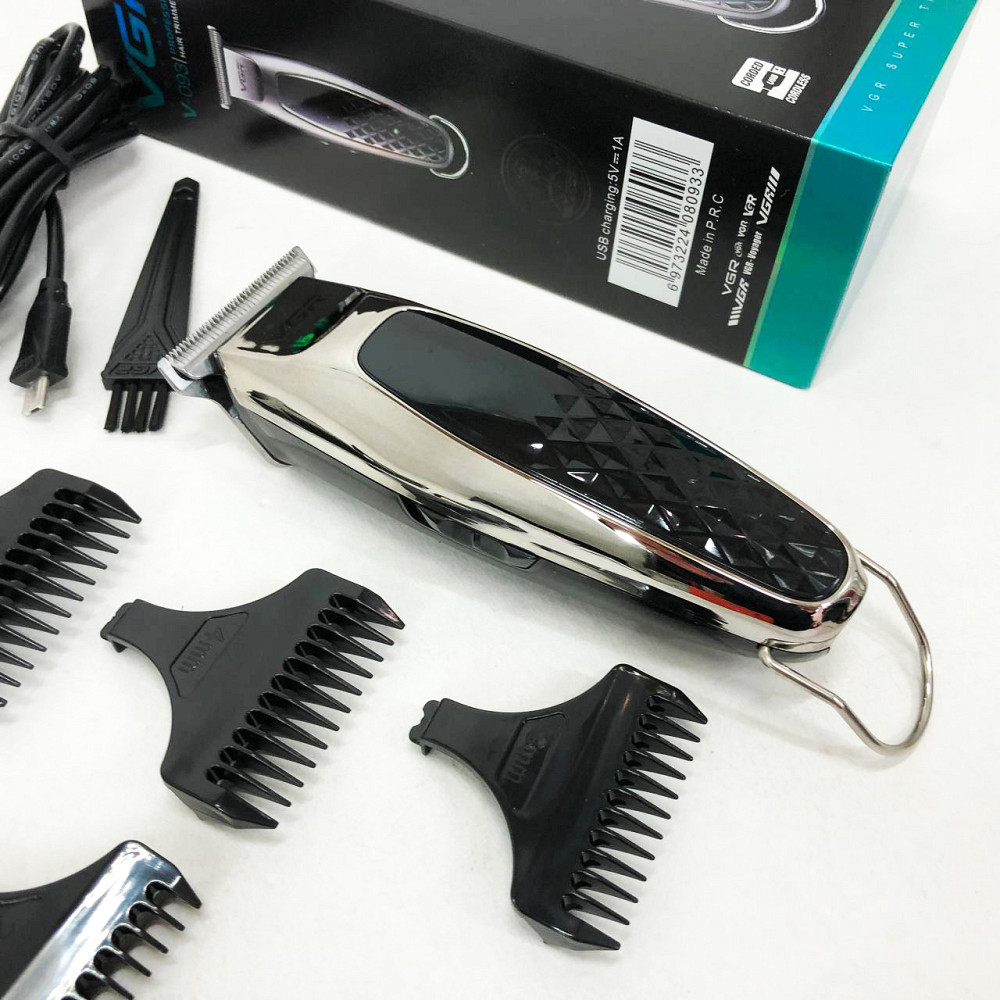 Професійна машинка для стрижки волосся на акумуляторі VGR V-093, Машинка для стрижки волосся і гоління GO-84 Івано-Франківськ - фото 1