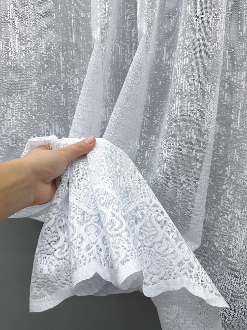 Тюль VR-Textil 2139т Мармур Жакард Білий 200х250 см (43-430) Київ - фото 6