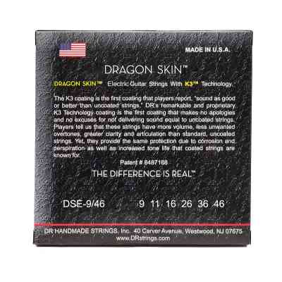 Струни для гітари DR Strings DRAGON SKIN Electric - Light Heavy (9-46) (DSE-9/46) Вінниця