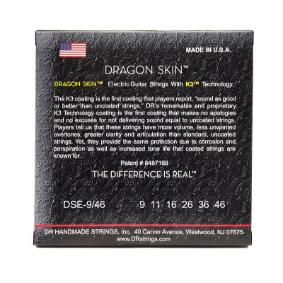 Струни для гітари DR Strings DRAGON SKIN Electric - Light Heavy (9-46) (DSE-9/46) Вінниця - фото 3