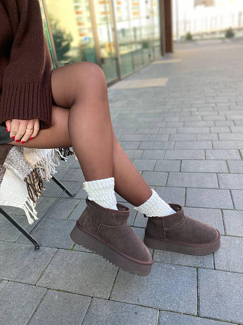 Stilli Уги жіночі STILLI 250-5 шоколадні (зима, замша натуральна) (6145) 39 Коломия - фото 1