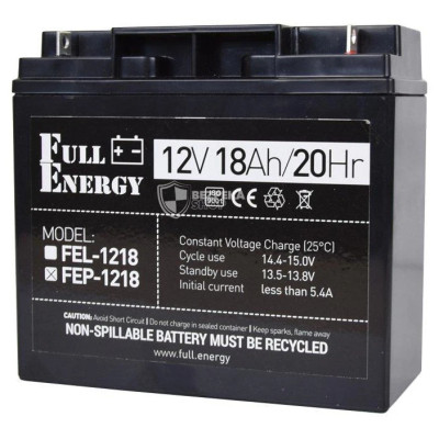 Батарея до ДБЖ Full Energy 12В 18Аг (FEP-1218) Вінниця - фото 1