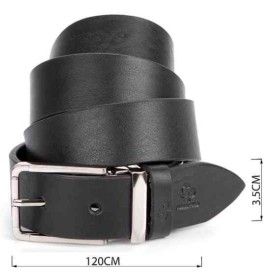 Шикарный мужской кожаный ремень под брюки GRANDE PELLE 00862 Киев