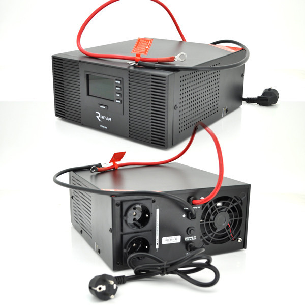 ДБЖ з правильною синусоїдою RITAR RTSWrl-600 (420Вт) , 12В з переключенням струму заряду 10A і 20 A (360*330*230) 9,6 кг Київ - фото 3