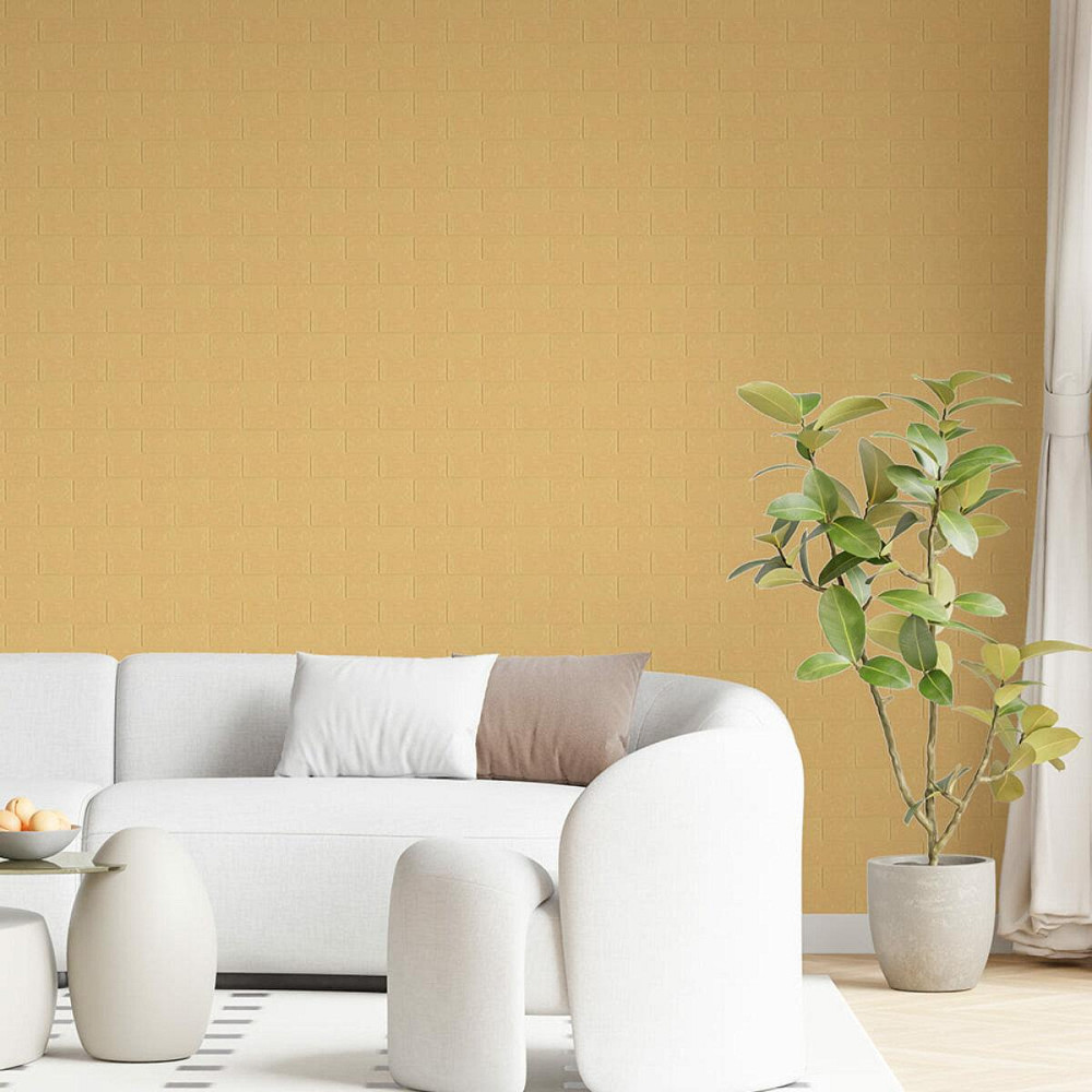 Панель стінова 3D 700х770х2мм Жовто-пісочний SW-00001909 Київ - фото 5