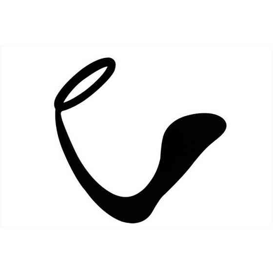 Массажер простаты с кольцом на член - Черный Винница