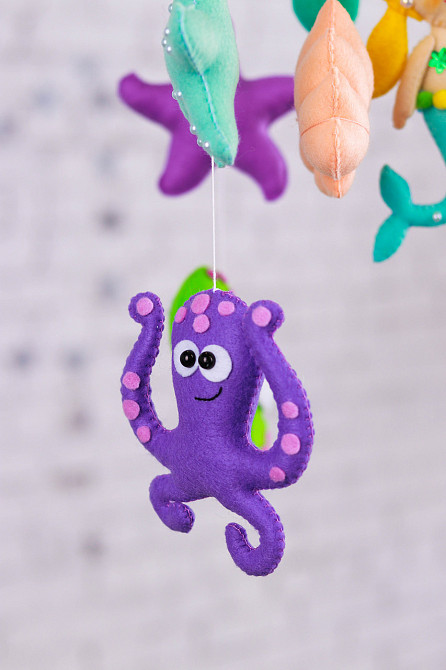 Мобіль на ліжечко WoollyFox «Русалонька» Київ - фото 3