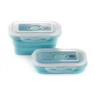 Ланч-бокс СИЛА складаний з кришкою-засувкою блакитний 350 мл (960560) Вінниця