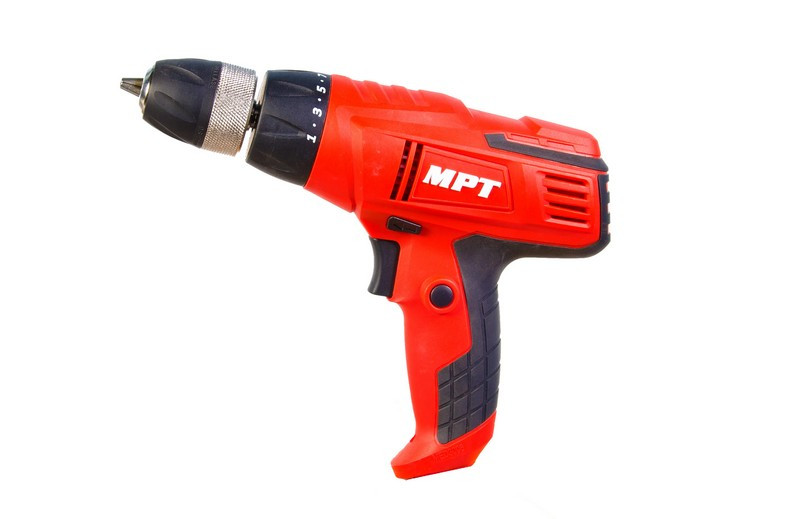 MPT Дриль-шуруповерт MPT 10 мм 300 Вт 0-750 об/хв металевий самозатискний патрон LED підсвічува Коломия - фото 1