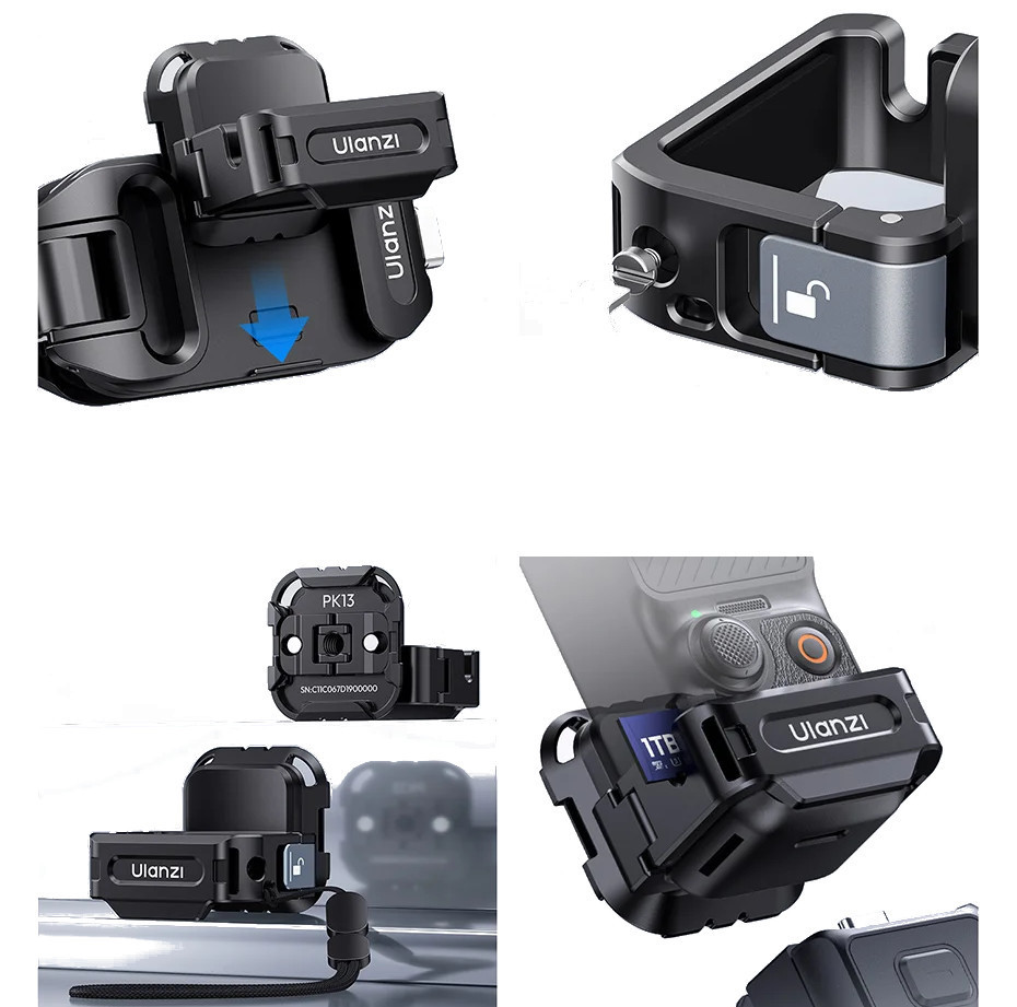 Рамка Pocket 3 адаптер на крепление для экшн камеры 1/4 Uka Action Ulanzi PK13 Киев - изображение 4