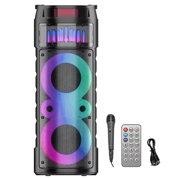 JQS6221 Портативная Bluetooth колонка, , стерео, USB/TF/FM, микрофон, LED подсветка Одесса - изображение 1