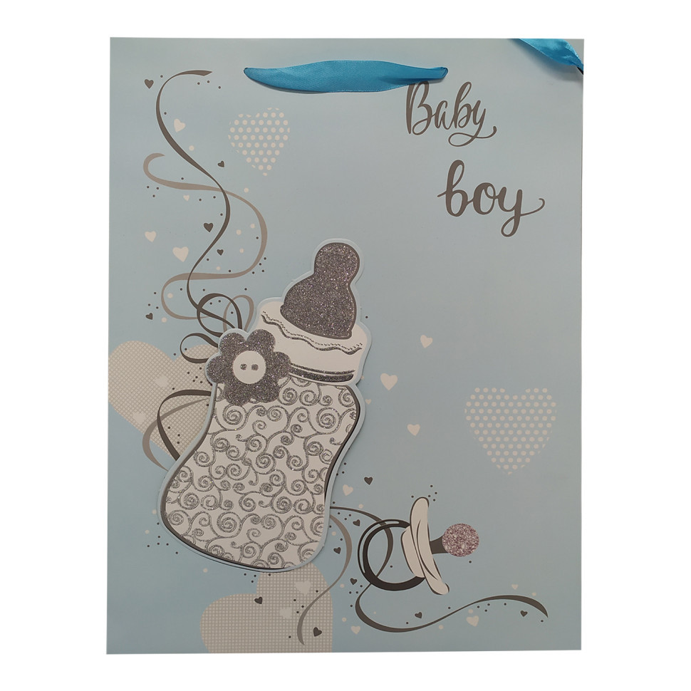 Подарунковий пакет 2369L, 40 х 30 х 0,1 Синій Вінниця - фото 1