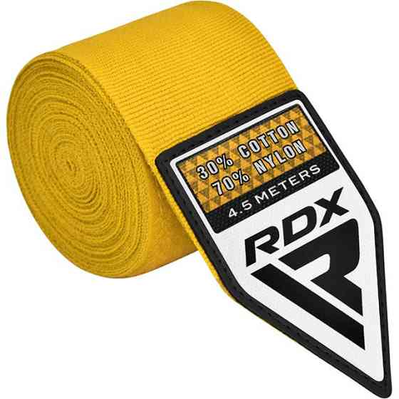 Бинти для боксу RDX WX Professional Boxing Hand Wraps Yellow (4.5м.) Каменское
