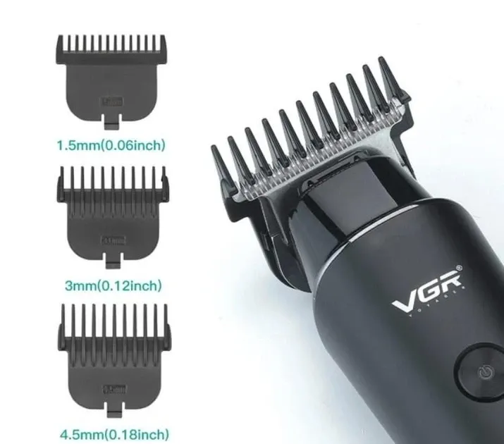 Машинка для стрижки волос  VGR V-937  аккумуляторная с насадками беспроводная, триммер  для волос Одесса - изображение 6