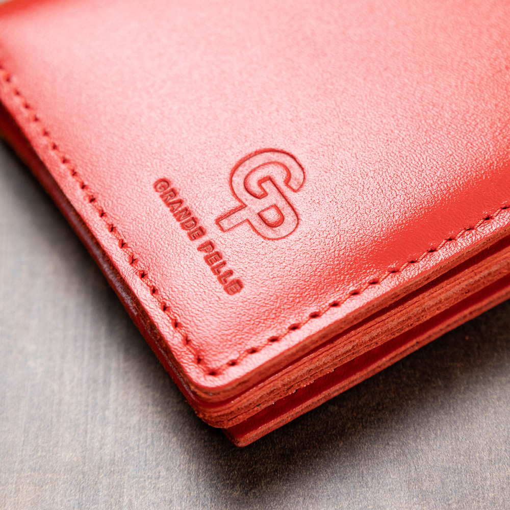 Небольшое женское портмоне GRANDE PELLE 11565 Красный Киев - изображение 2