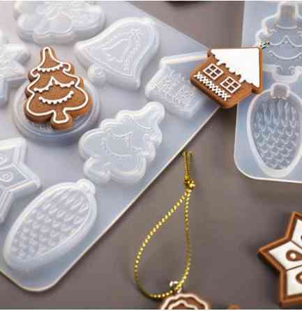 Молд новогодний 12 на 13 см серый Киев