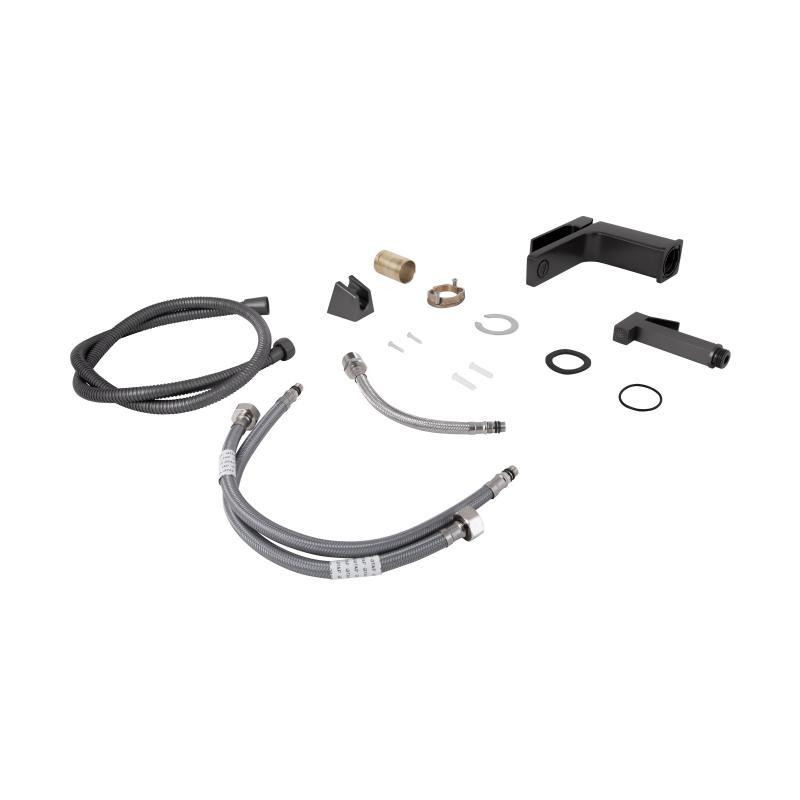 Смеситель для раковины, с гигиеническим душем Qtap Gemini QTGEM272GMB45692, однорычажный, Gunmetal Black PVD Харьков - изображение 7