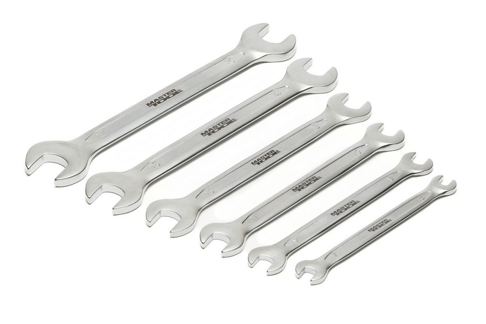 MASTERTOOL Ключі ріжкові MASTERTOOL PROFI COLD STAMPED набір 6 шт (6х7-16х17 мм) CrV 70-1106 Киев - изображение 5