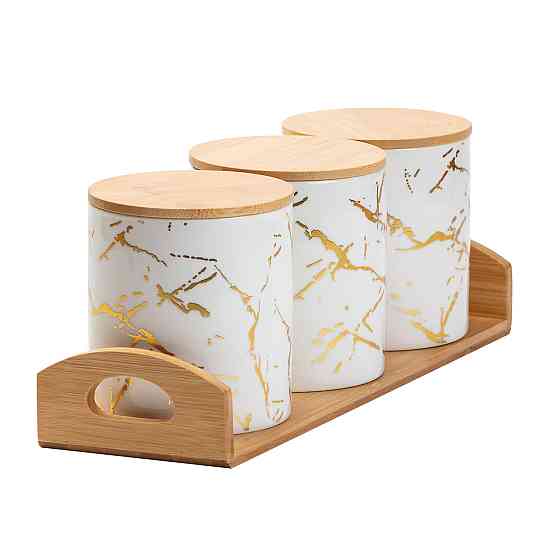 Yiwu Банки для сипучих продуктів, набір із 3 шт по 650 мл Коломыя