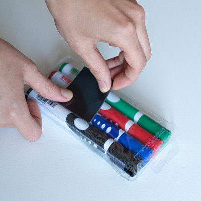 Маркер Axent набор для сухостираемых досок Comfort Grip 2 мм круглых 4 шт (2552-40-A) Винница - изображение 3