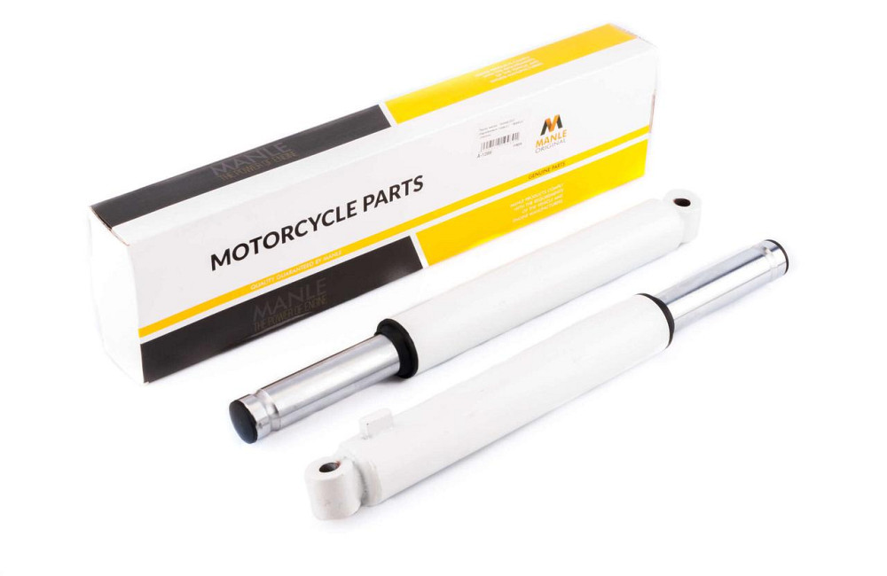 Пір'я вилки скутер Хонда Діо (барабанне гальмо) (білі) Мукачево - фото 1