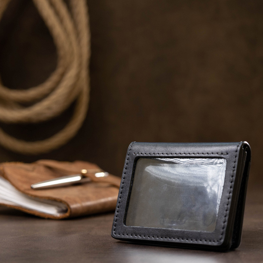 Кожаная обложка для прав GRANDE PELLE 11539 Синий Киев - изображение 9