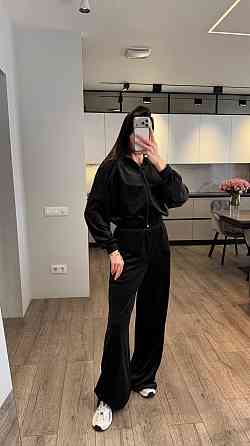 Жіночий стильний повсякденний костюм трійка велюр плюш Одеса