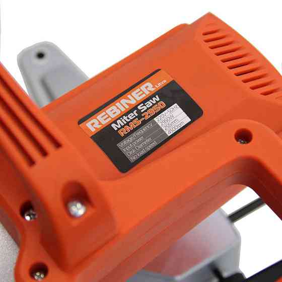 Торцювальна пила Rebiner RMS-2950 з протяжкою (255 мм, 2950 Вт) – ефективне рішення для точних розпилів, гарантія 36 міс, Литва Львів