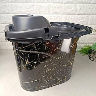 Відро МОП з віджимом 13л Чорний мармур "ELIF" Харків - фото 2