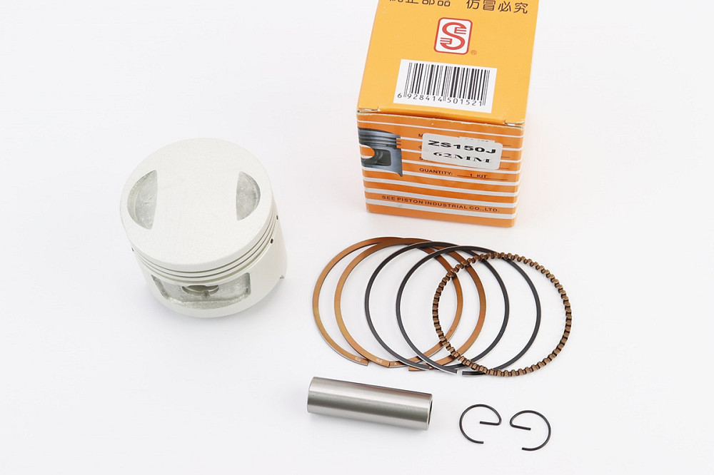Поршень к-кт 150cc Ø62,0мм STD (висота 53,0мм, палець 15мм) SEE Київ - фото 1