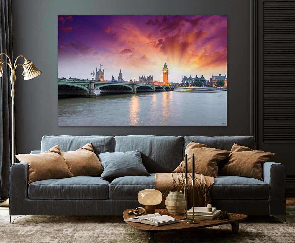 Картина холст в гостиную / спальню   Велика Британія     MLP_230 90х180см Киев - изображение 3