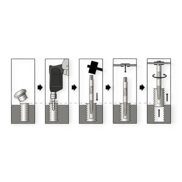 Экстракторы болтов (свёрла) 2-8.5 мм 5 шт обломанных Мукачево - изображение 1