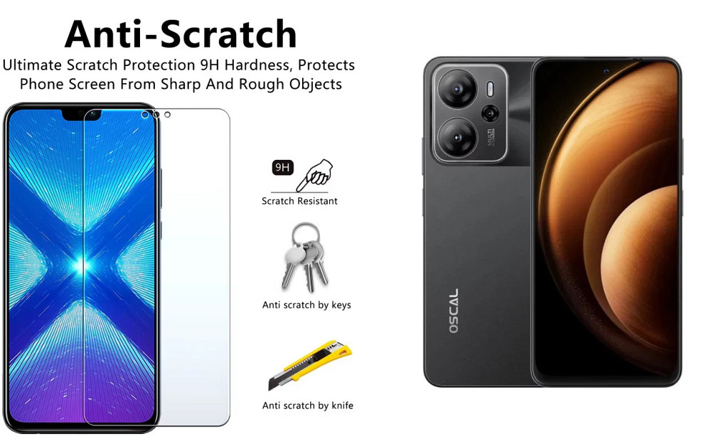 Захисне скло NeoGlass для Blackview Oscal Tiger 13 – надпрозоре та стійке Київ - фото 1