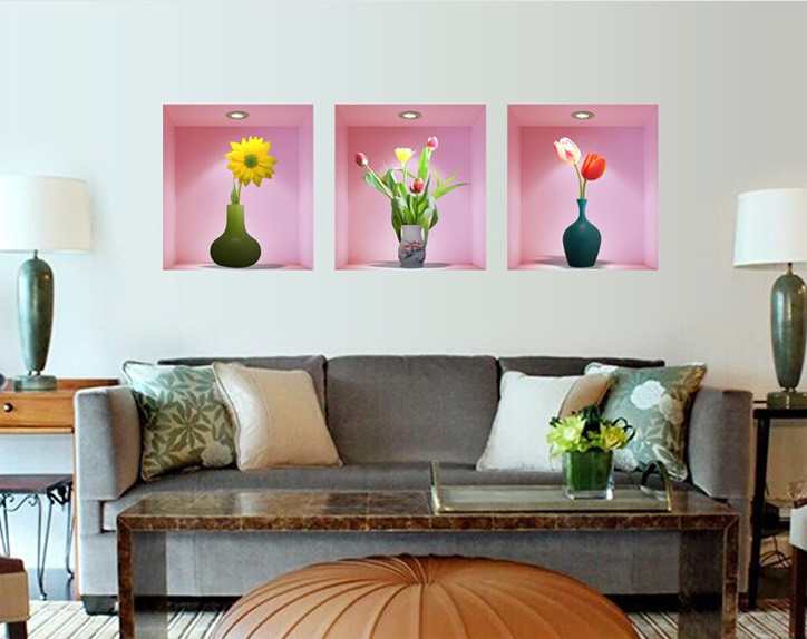 Интерьерная наклейка в комнату Вазы с цветами Киев - изображение 6