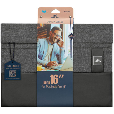 Чохол до ноутбука RivaCase 15.6" 8805 (Black) "Lantau", меланж (8805Black) Вінниця - фото 6