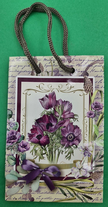 Пакет бумажный подарочный  МИНИ 8*12*3.5 арт11 (12 шт) Харьков - изображение 3