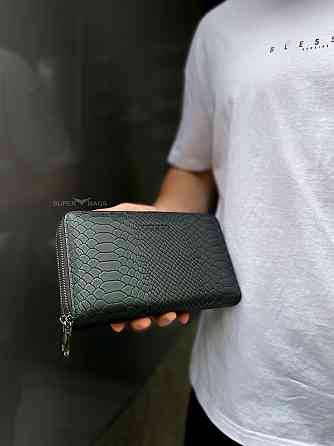 Клатч на дві блискавки з фактурною натуральною шкірою MC-086-5902С Кам'янське