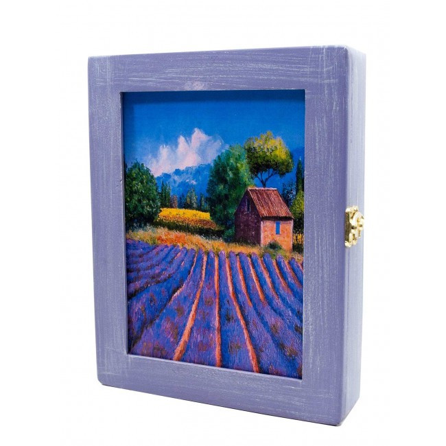 Ключниця фіолетова з дерева Лаванда Київ - фото 1