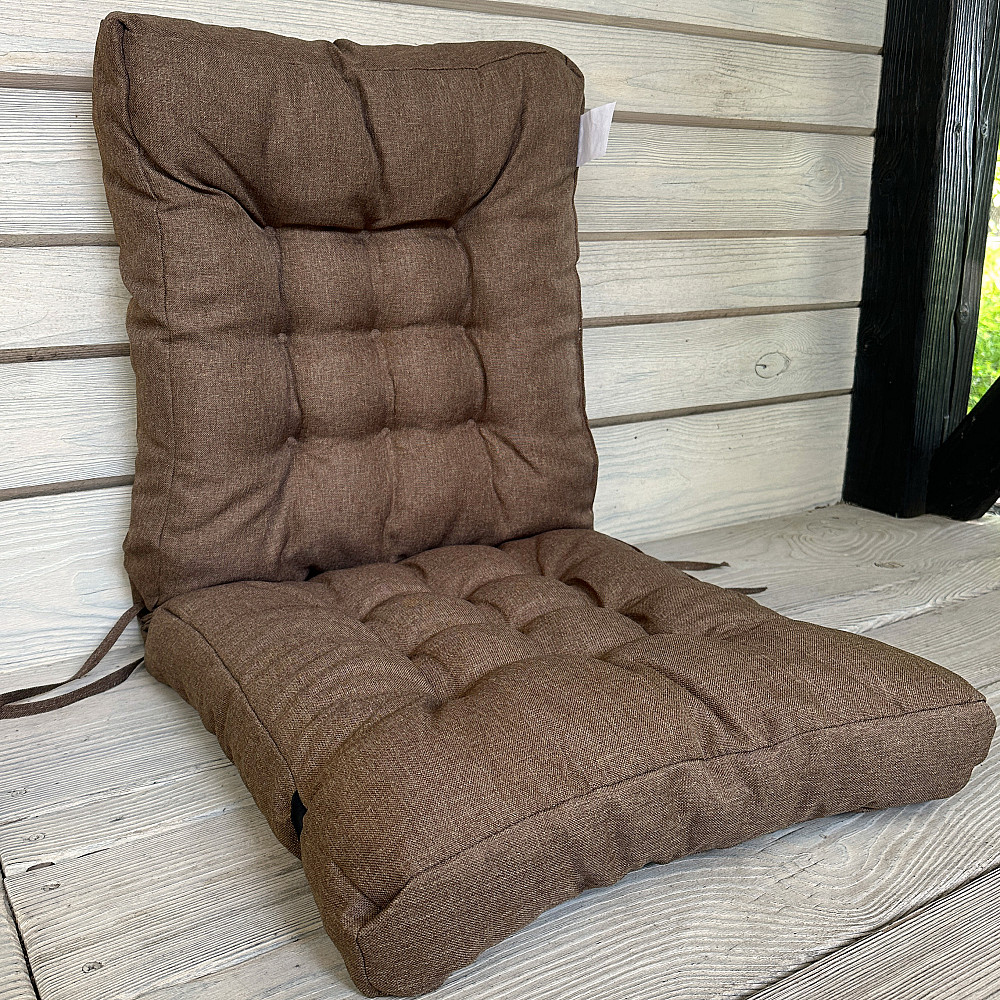 Подушка для стільців (50x120х8 см) подвійна Decorator Sawana колір світло-коричневий 84-164 Київ - фото 1