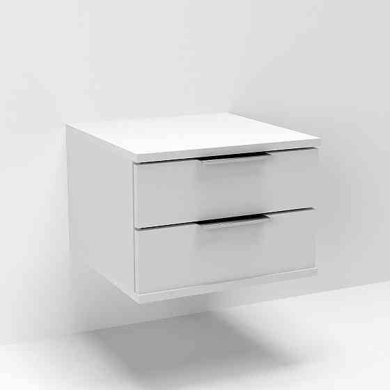 Тумба навесная прикроватная Кристалл, Белый, 400/400/290 Львов