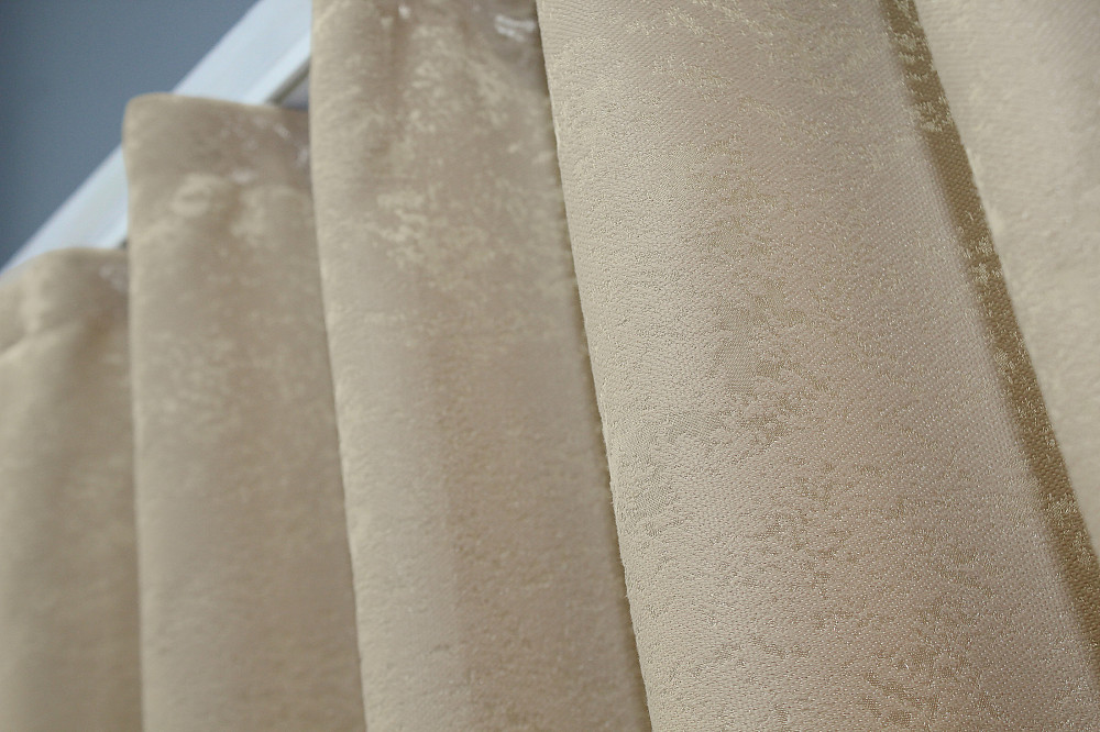 Комплект коротких штор VR-Textil Льон мармур Pavliani № 1170ш Бежевий 130х170 см 2 шт (35-0028) Київ - фото 5