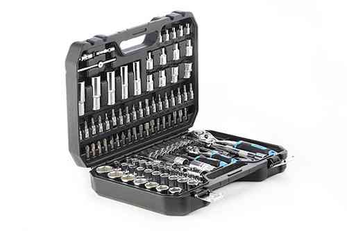 Універсальний набір торцевих насадок з тріскачкою CrV 1/4 та 1/2 (90 шт) APRO Харків